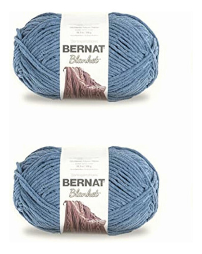 Bernat Blanket Country Blue Yarn Paquete De 2 300 G/10.5 Oz