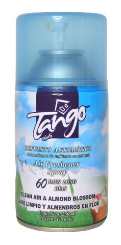 Desodorante De Ambiente Repuesto Tango 250 Ml Aire Limpio