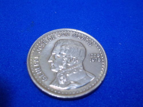 Moneda Argentina 100 Pesos Bicent.san Martín 1978 Excelente