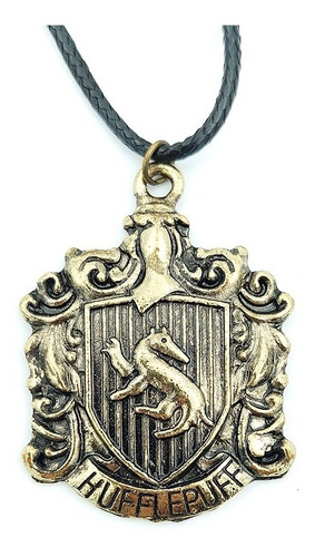 Collar De Harry Potter Escudo Hufflepuff De Colección