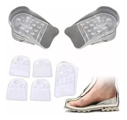 Imagen 1 de 3 de Plantillas Aumenta Estatura Altura Talonera Ajustable Unisex