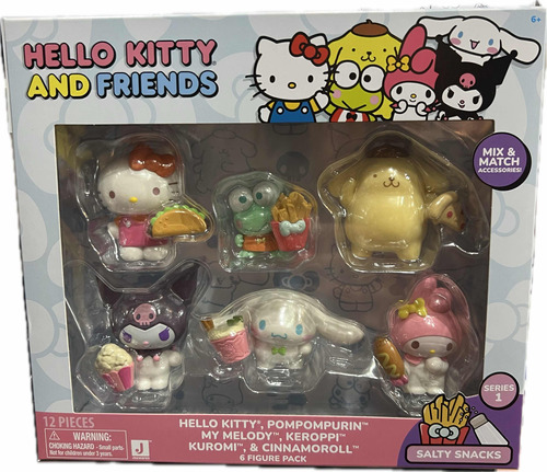 Set De Figuras Hello Kitty Y Amigos Con Accesorios Sanrio