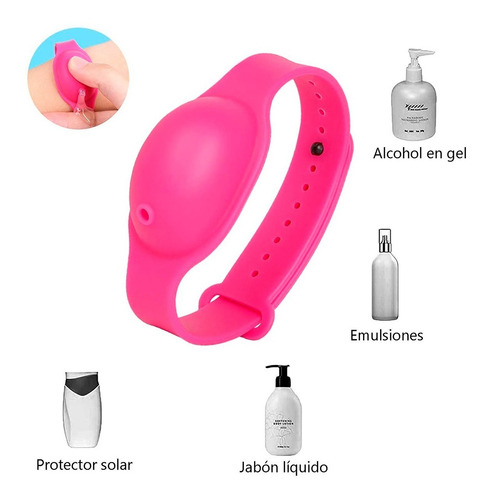 Muñequera Dispensador Alcohol En Gel 10ml Dispensador