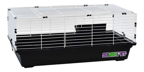 Jaula Casa Huron Cuyo Conejo Hamster Mamiferos 120x60x50 Color Negro