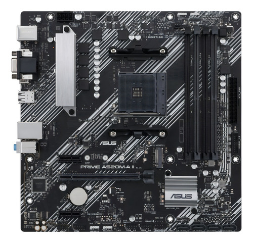Mother Board Asus Prime A520m-a Ii/csm Ddr4 Am4 Hdmi Vga Dp
