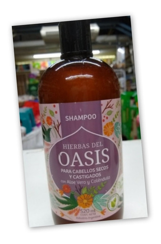 Shampoo * Hierbas Oasis Cabello Secos Castigados Aloe Calend