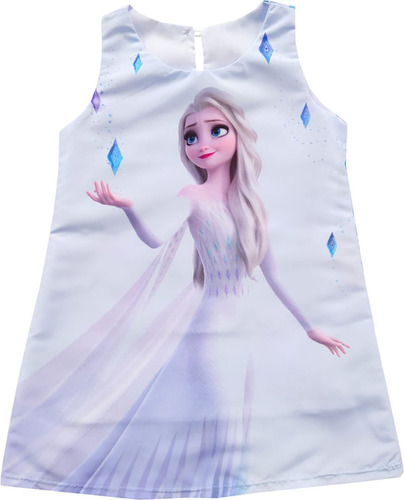 Vestido Para Niñas De Frozen Ana Y Elsa - Cs