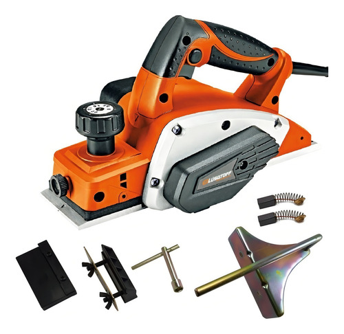 Cepilladora eléctrica de mano Lüsqtoff CEL620-8 8.2cm 220V color Naranja