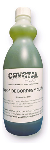 Limpiador De Bordes Y Ceramica Para Piscinas 1 Litro