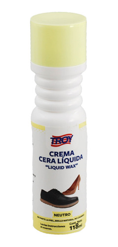 Crema Cera Liquida Calzado Zapato Piel Troy Eblp-02 Neutro