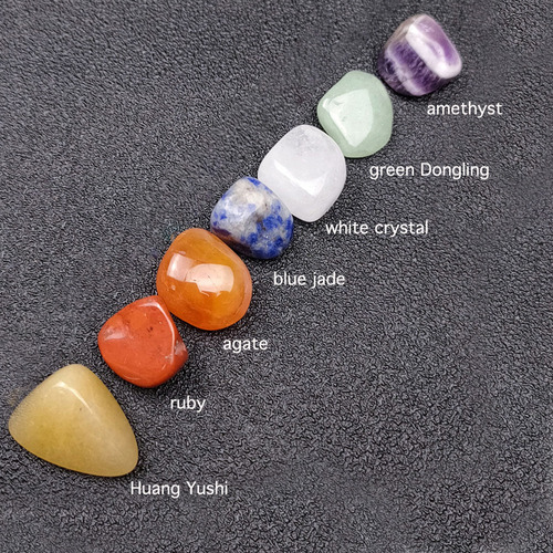 Juego De Piedras Preciosas Curativas Para Chakras De Cristal