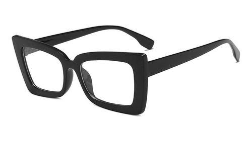 Óculos Retangular Para Colocar Lentes De Grau Vermelho Preto