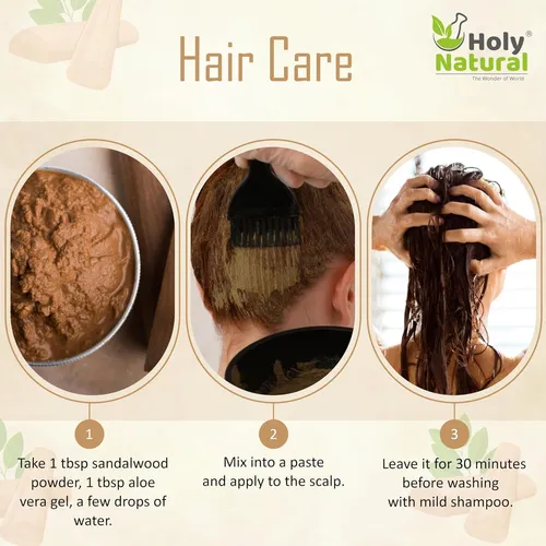 Polvo De Sándalo 100% Puro Holy Natural Para Piel Y Rostro -