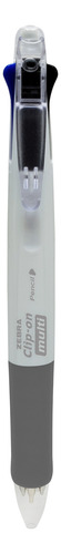 Bolígrafo Zebra Clip On Multi 4 Tintas En 1 + Portaminas Blanco Multicolor