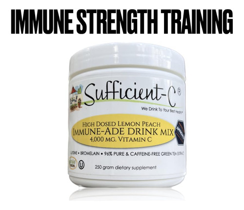 Sufficient-c Vitamina C 4000mg Bebida Limón Durazno 250g