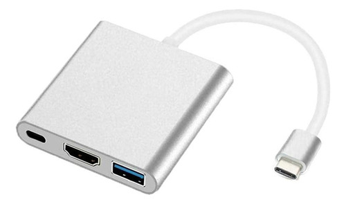 Adaptador Usb C A Hdmi, Convertidor De Puertos Usb3.0 Y Usb