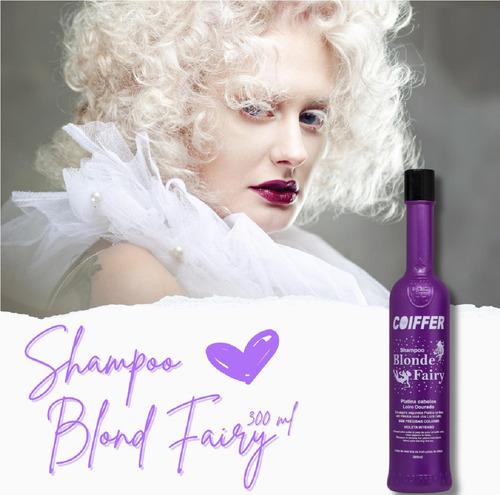 Shampoo Blonde Fairy Coiffer 300ml - Efeito Platinado