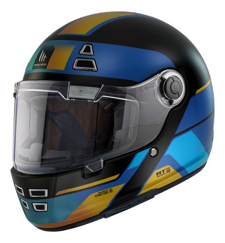 Casco Para Moto Mt Helmets Jarama Retro Certificado Dot 
