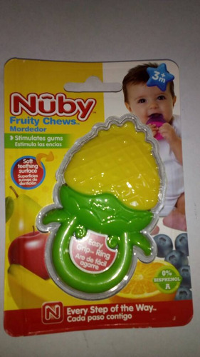 Mordedor Rasca Encías Bebes Nuby Fruity Chews Piñita Nuevo