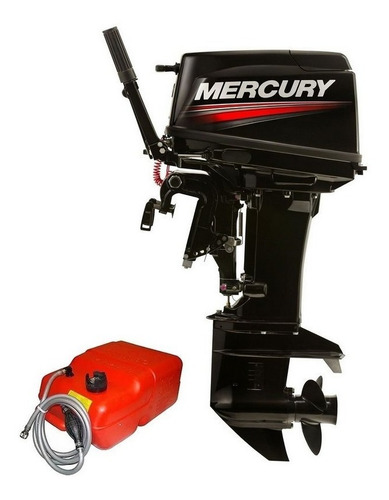 Imagem 2 de 8 de Motor De Popa Mercury 50hp Mh 2 Tempos Partida Manual