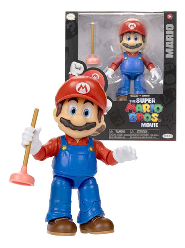 Nintendo The Super Mario Movie Figura Mario Bros 5 Pulgadas