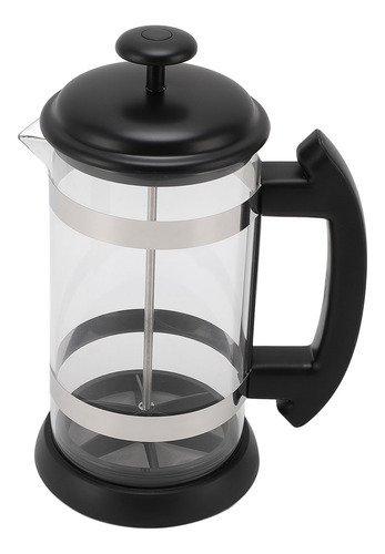 Cafetera French Press De Vidrio Y Acero Inoxidable De 1000 M