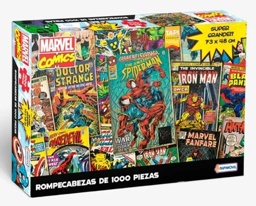 Rompecabezas Marvel Comics 1000 Pzas Super Grande 73x48 Cm