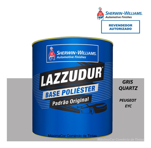 Tinta Poliéster Gris Quartz Eyc Peugeot Lazzuril 900ml