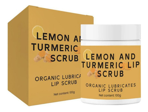 . Exfoliante Labial De Limón Y Cúrcuma For Aclarar Los