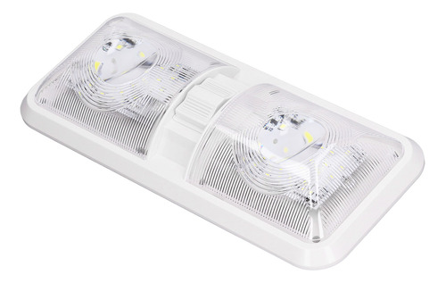 Luz Interior Rv, Lámpara De Techo Led De 2 Cúpulas, 600 Lm C