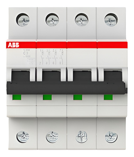 Interruptor Automático Para Riel S204-c2 Abb