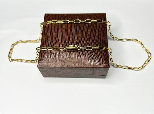 Corrente Cordão Baguete 13 Gramas 4mm 70cm Ouro 18k Cor Amarelo