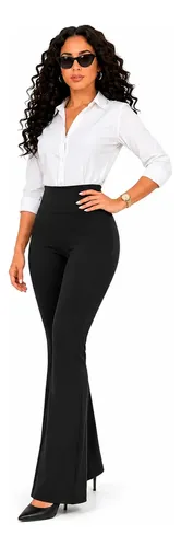 Calça Legging Flare Leg Grossa Zero Transparência Academia - foto 1