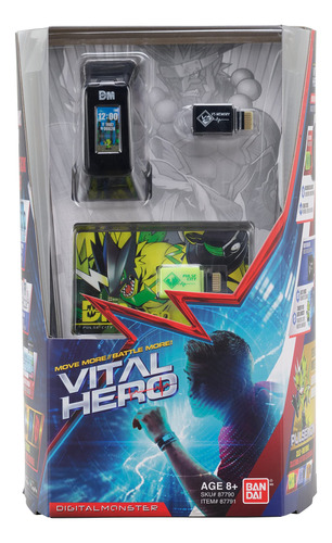 Vital Hero - Digimon - Banda Interactiva (negro)