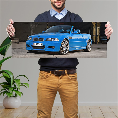 Cuadro 30x80cm Auto 2001 Bmw M3 Cabrio 57630 280