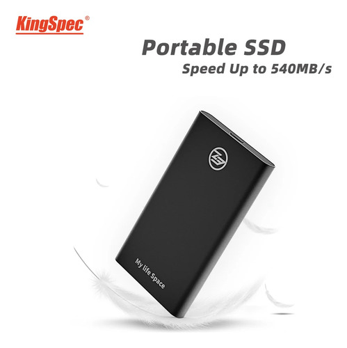 Disco Sólido Externo Kingspec Z3 Series Z3-256 256gb Negro