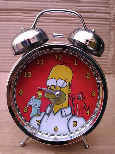 Reloj Despertador Homero Simpson - Mafalda - Mickey