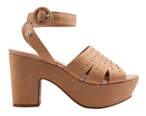 Sandalia Plataforma Mujer Hush Puppies, Modelo Tullia Cuero