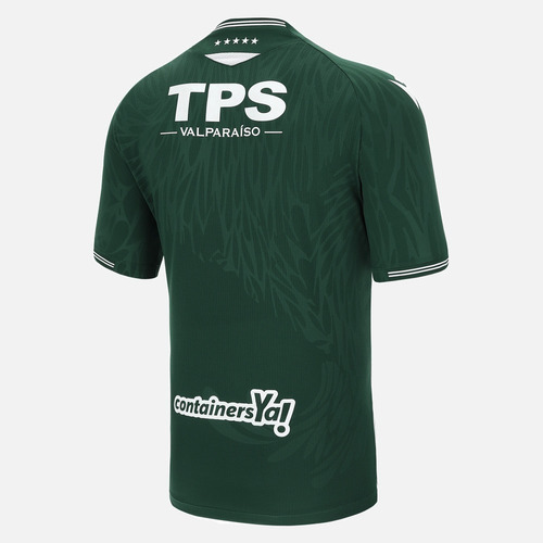 Imagen 3 de 3 de Camiseta Santiago Wanderers 2022 Local Verde Macron Nueva