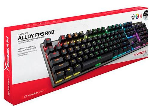 Teclado Hyper X Alloy Fps Rgb Español Latinoamérica 