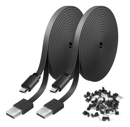 Paquete De 2 Cables De Extensin De Alimentacin De 16.4 Pies