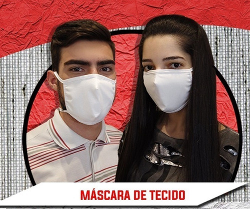 Mascara De Proteção Tecido Duplo Lavável Não Descartável 