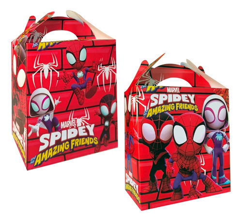 Spidey Y Sus Amigos 40 Cajas Dulceras Bolo Aguinaldo