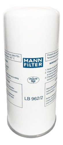 Filtro Separador Mann Lb 962/2 Lb962/2 Lb962 /2