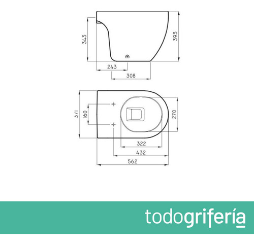 Combo Ferrum Fontana Inodoro+asiento+valvula Hidromet 942