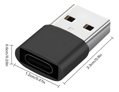 Adaptador Tipo C A Usb A Macho Para Datos Y Carga