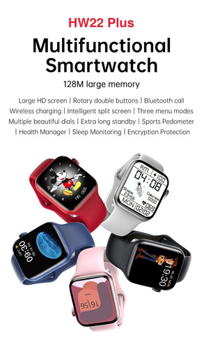 Imagen 8 de 10 de Reloj Smartwatch Hw22 Plus Serie 6