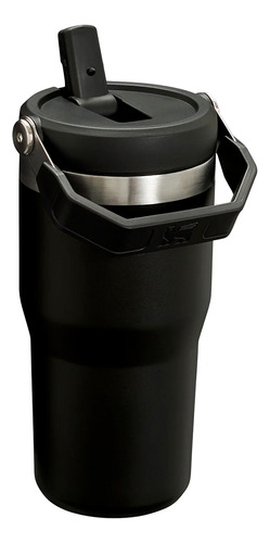 Termo Iceflow Flip Straw 20oz Negro Marca Stanley