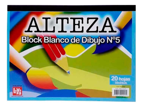 Block De Dibujo Escolar Nº5 Blanco  Repuesto X 20 Hojas