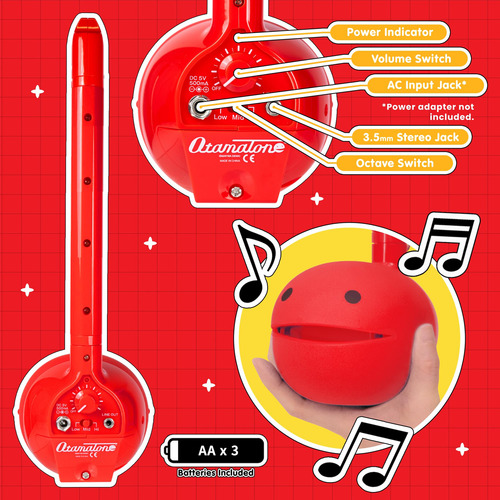 Instrumento Musical Otamatone Deluxe (rojo) Maywa Denki Edit